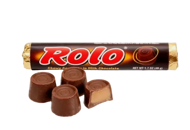 Rolo Creamy Caramel Milk Chocolate Rolls Candy 18 Ct Box a Bulk Hershey Candies