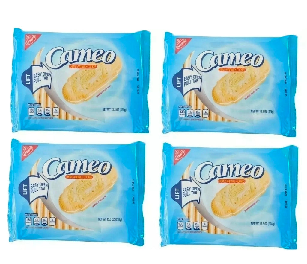 4 PKS NABISCO CAMEO CREME SANDWICH COOKIES GALLETAS CAMEO Free Cholesterol