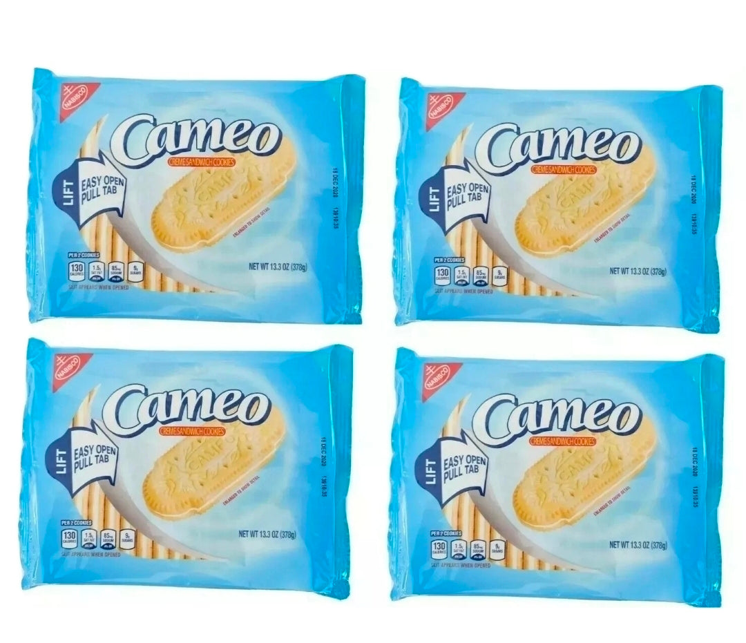 4 PKS NABISCO CAMEO CREME SANDWICH COOKIES GALLETAS CAMEO Free Cholesterol