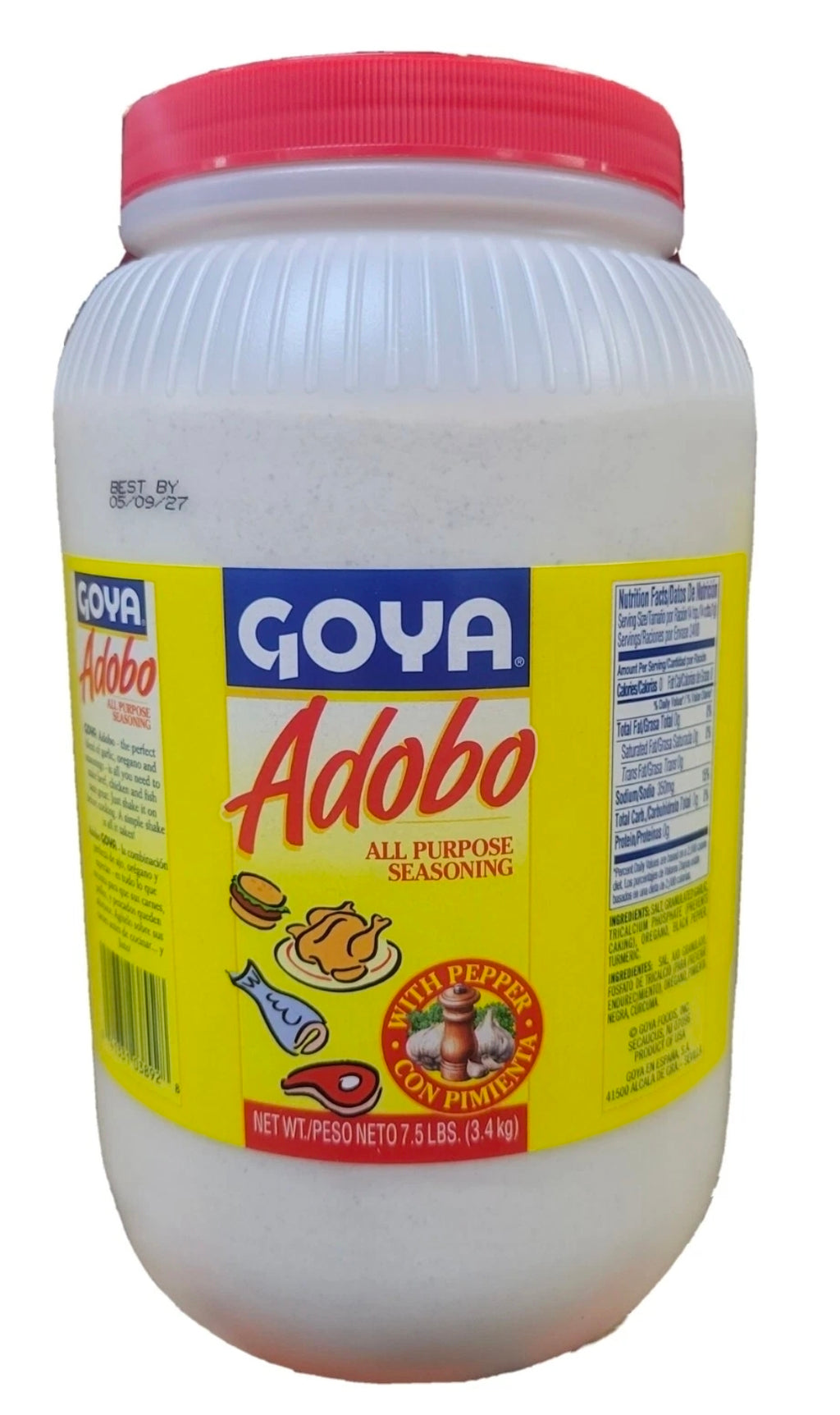 GOYA  ALL PURPOSE GOYA SEASONING WITH PEPPER  (7.5 LB. PACK ) ADOBO