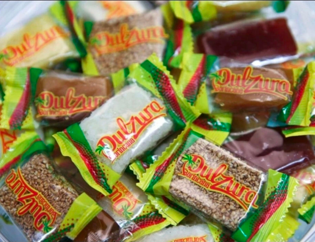 DULZURA PUERTO RICAN VARIETY CANDIES Flax Seed  Coconut Pineapple sesame Seed 21 oz. Family Pack