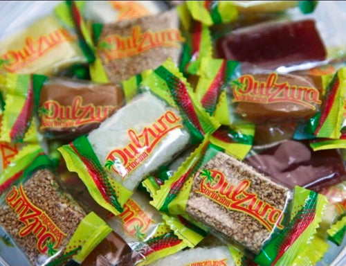 DULZURA PUERTO RICAN VARIETY CANDIES Flax Seed  Coconut Pineapple sesame Seed 21 oz. Family Pack