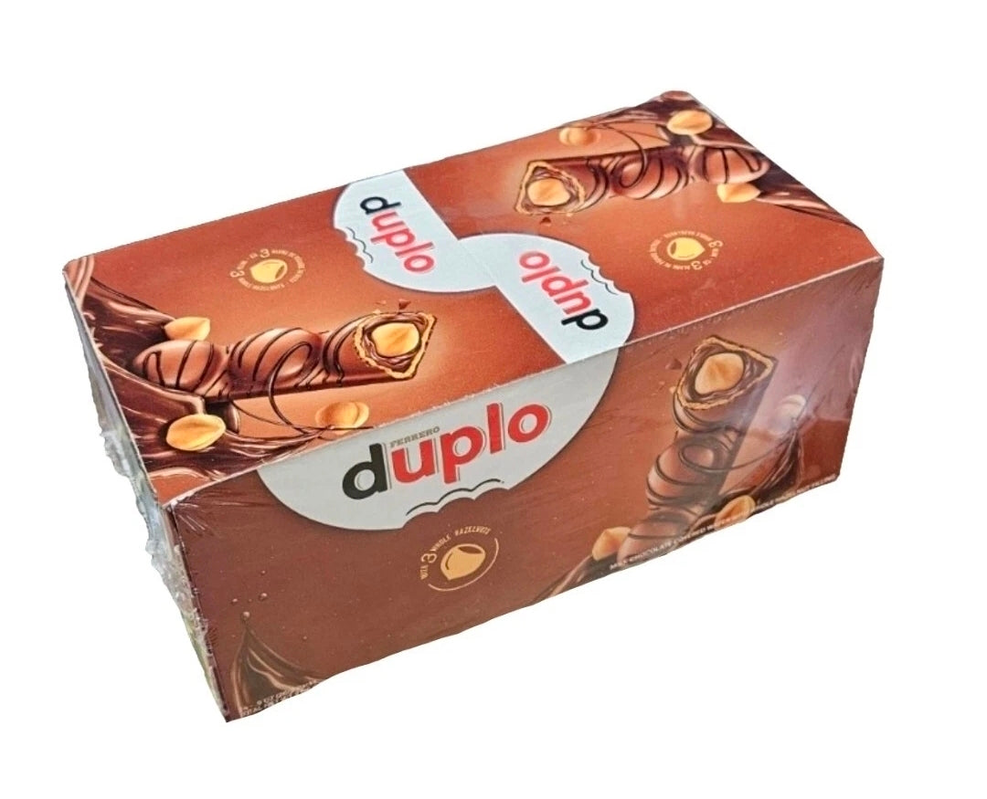 24 Bars Pk- FERRERO Duplo Hazelnut Chocolate Bars Snack box Free Fast Shipping!