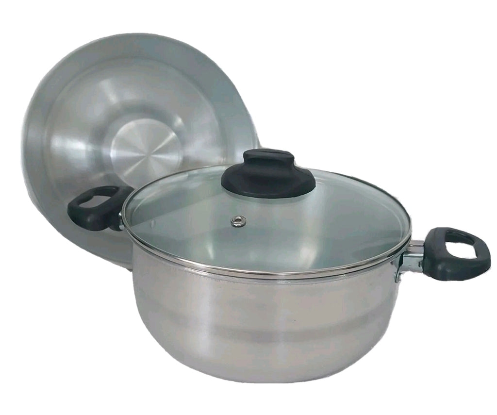 Cocina Criolla Flanera Baño Maria Flan Mold 8.6 in. Aluminum Double Flan Boiler