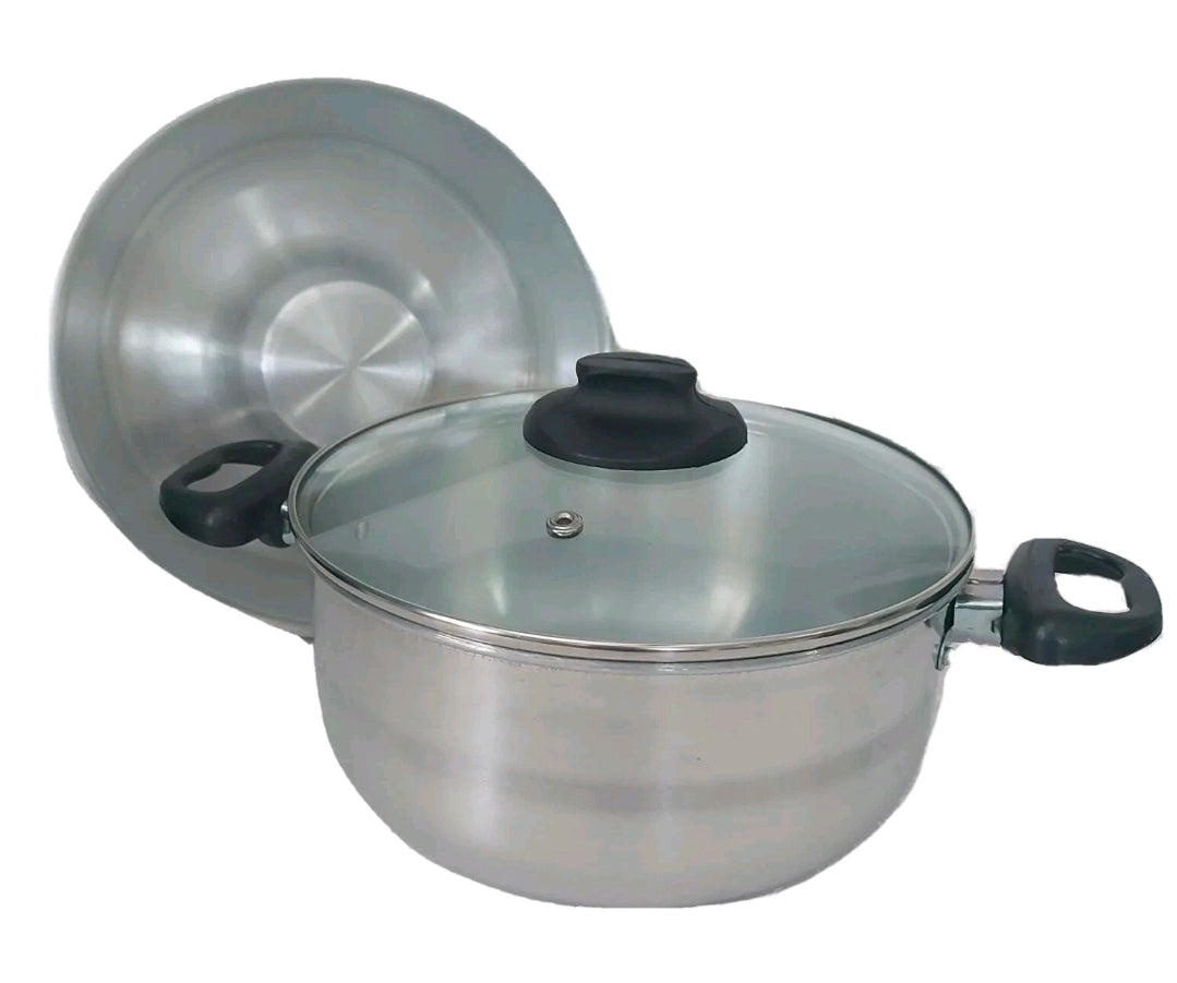 Cocina Criolla Flanera Baño Maria Flan Mold 8.6 in. Aluminum Double Flan Boiler