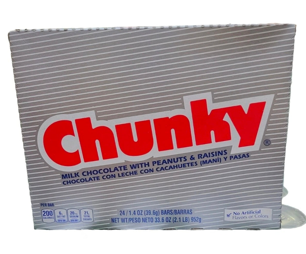 24x Bars Chunky Milk Chocolate With Peanuts & Raisins Candy Bar | 1.4oz