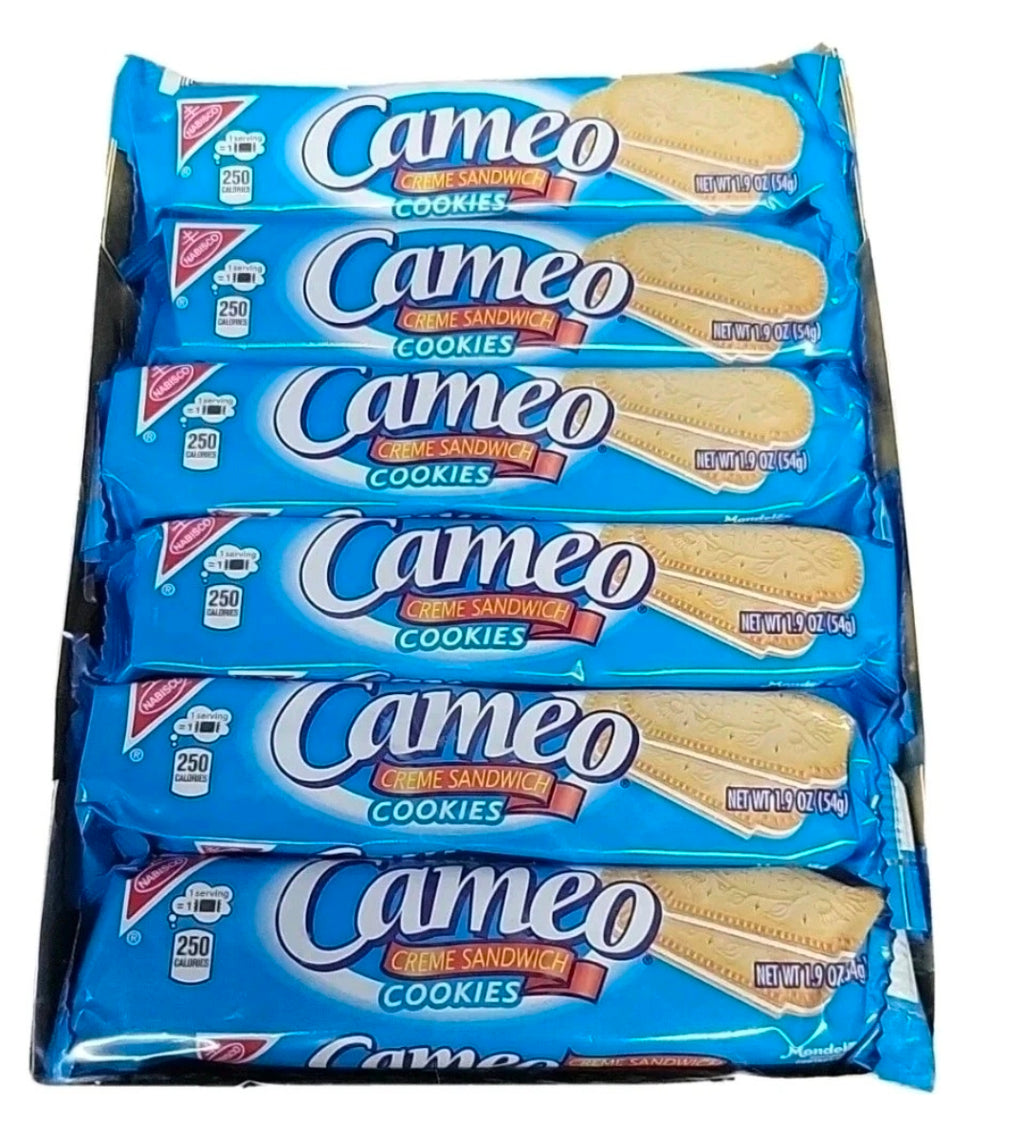 NABISCO CAMEO CREME COOKIES SANDWICH Free Cholesterol  1 Box Of 12 Packs