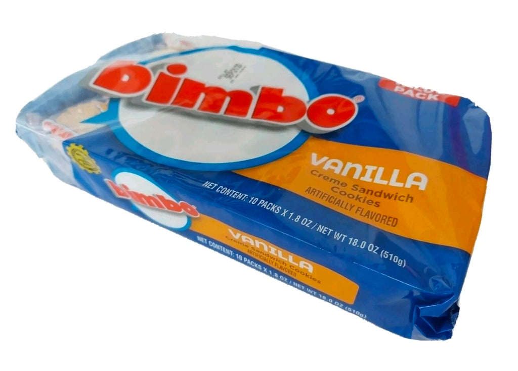 Bimbo Vanilla Cream Sandwich Cookies Galletas Candy Sweets (1 Bag of 10 Packs)