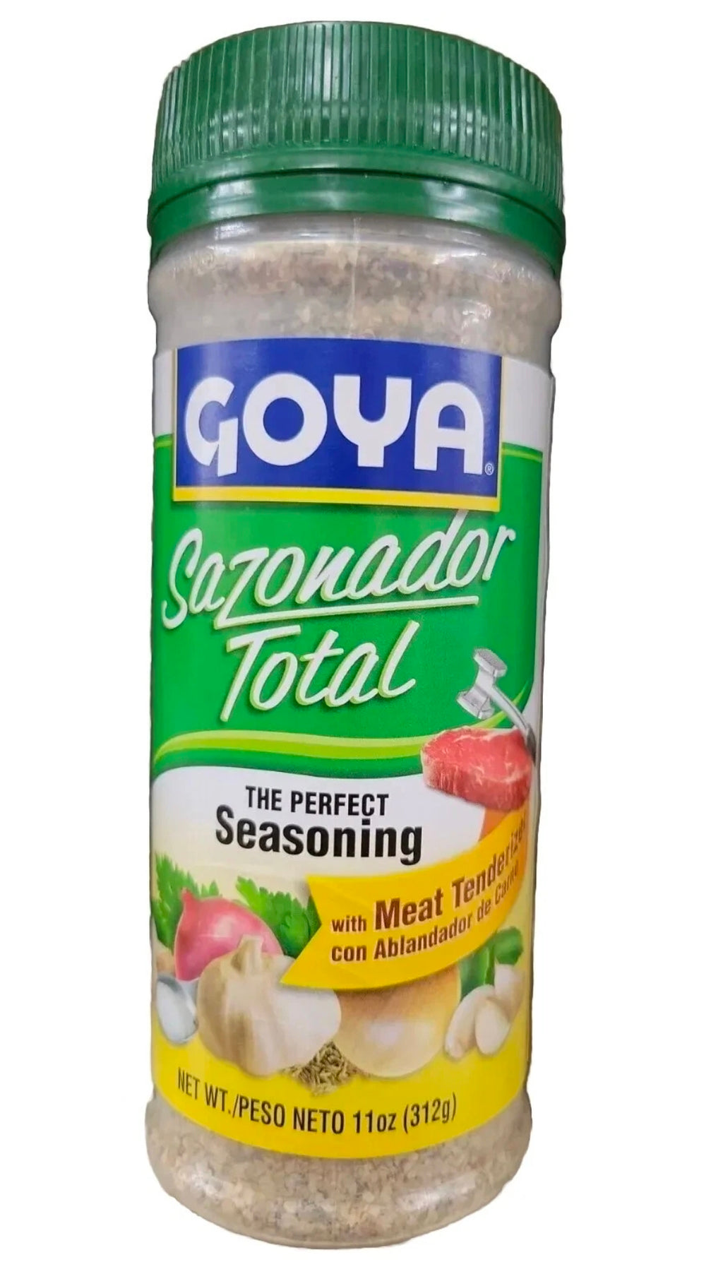 (2Pks/11oz ea.) Goya Total Perfect Seasoning Garlic Onion MEAT TENDERIZED Sazonador Total