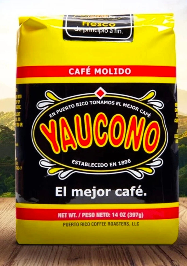 Cafe Yaucono Ground Coffee Puerto Rico (4 Pack of 14oz)