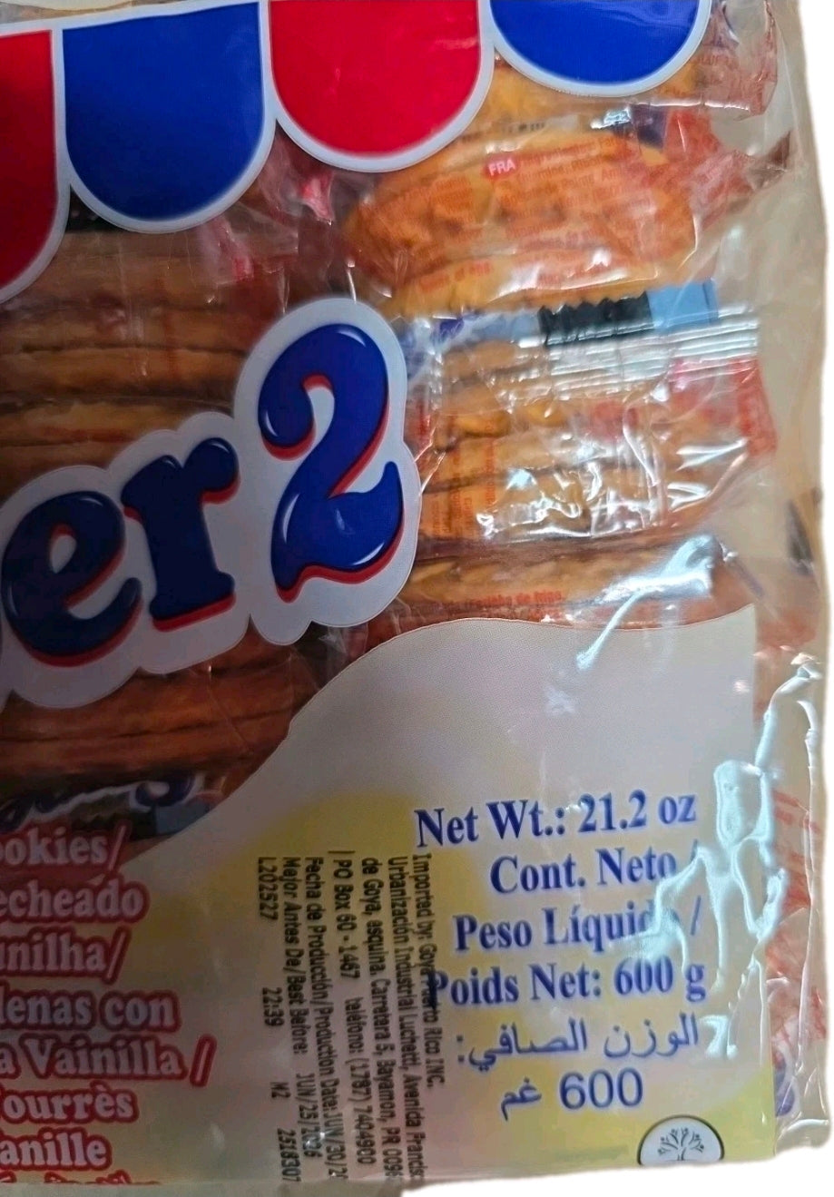 NOEL SUPER 2 VANILLA COOKIES BISCUITS PACK OF 24 INDIVIDUAL WRAPED PACKAGES