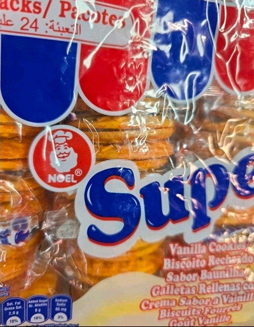 NOEL SUPER 2 VANILLA COOKIES BISCUITS PACK OF 24 INDIVIDUAL WRAPED PACKAGES