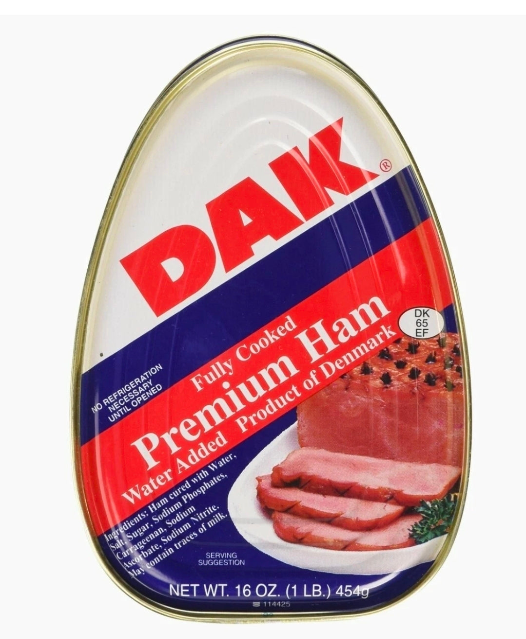 10 PACKS-16oz DAK Premium Ham Fully Cooked water added Ready to eat Picnic Food