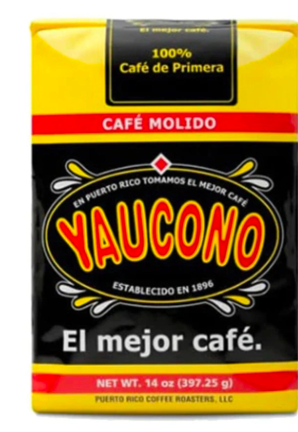 Cafe Yaucono Ground Coffee Puerto Rico (4 Pack of 14oz)