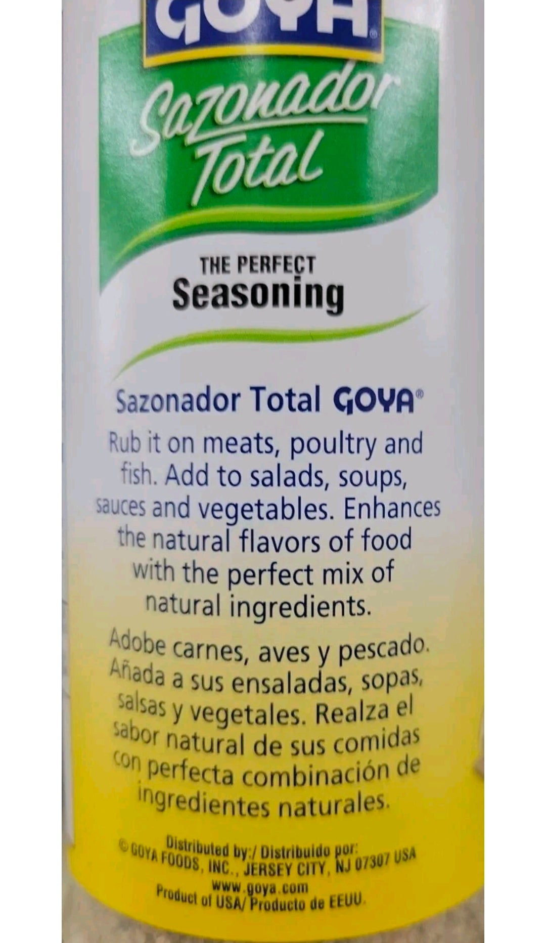 (2Pks/11oz ea.) Goya Total Perfect Seasoning Garlic Onion MEAT TENDERIZED Sazonador Total