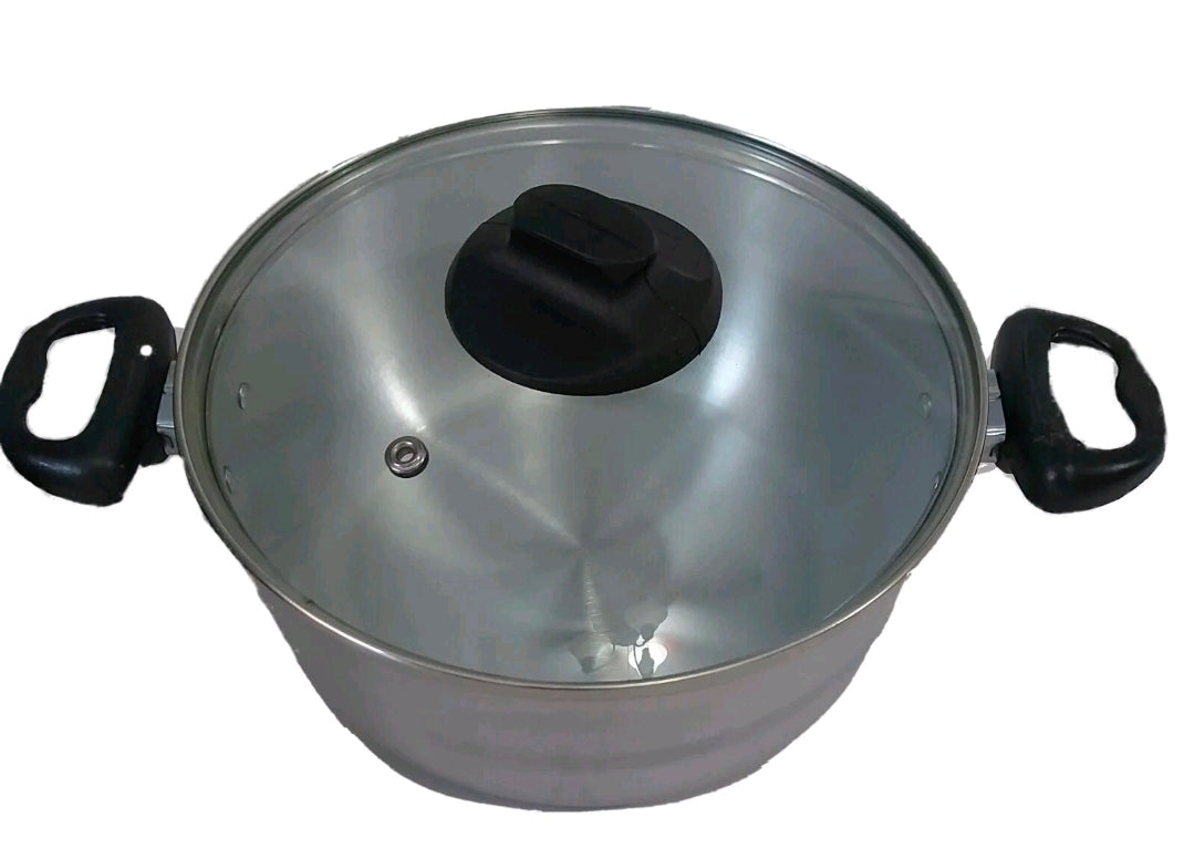 Cocina Criolla Flanera Baño Maria Flan Mold 8.6 in. Aluminum Double Flan Boiler