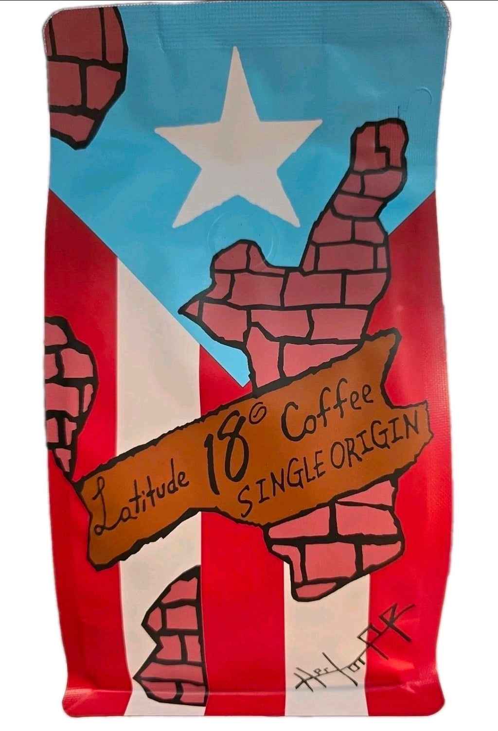LATITUDE 18 Roast COFFEE Bean Single Origin 10oz 1 Bag 100% From Puerto Rico