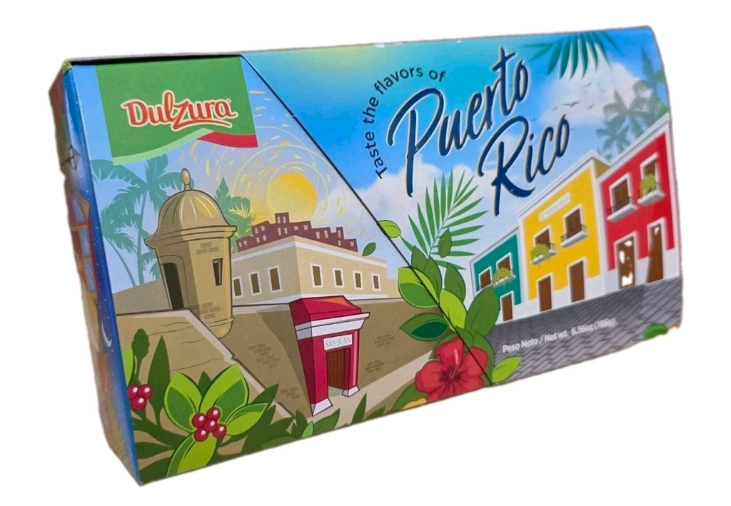 Dulzura Assortment Puerto Rico Candy Sesame seeds Bars Photo Box Gift 10 oz