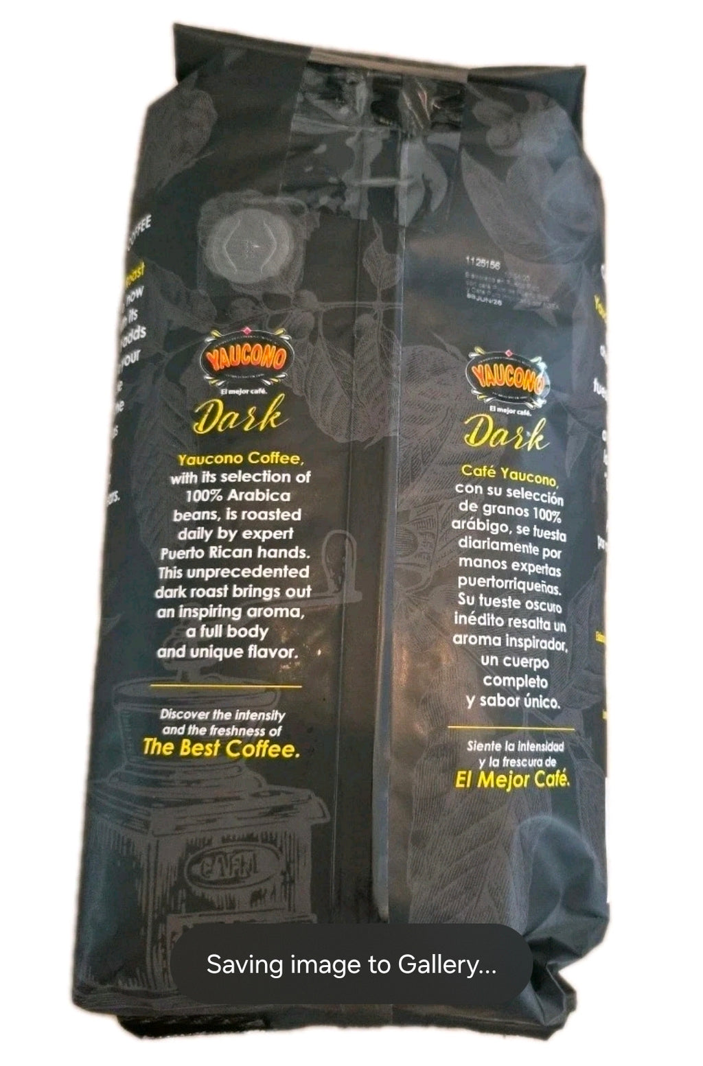 Yaucono Dark Roast Ground Coffee Beans 2lb. Pk 100% Arabica Beans