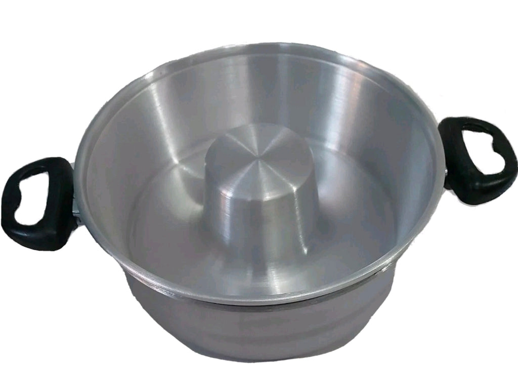 Cocina Criolla Flanera Baño Maria Flan Mold 8.6 in. Aluminum Double Flan Boiler