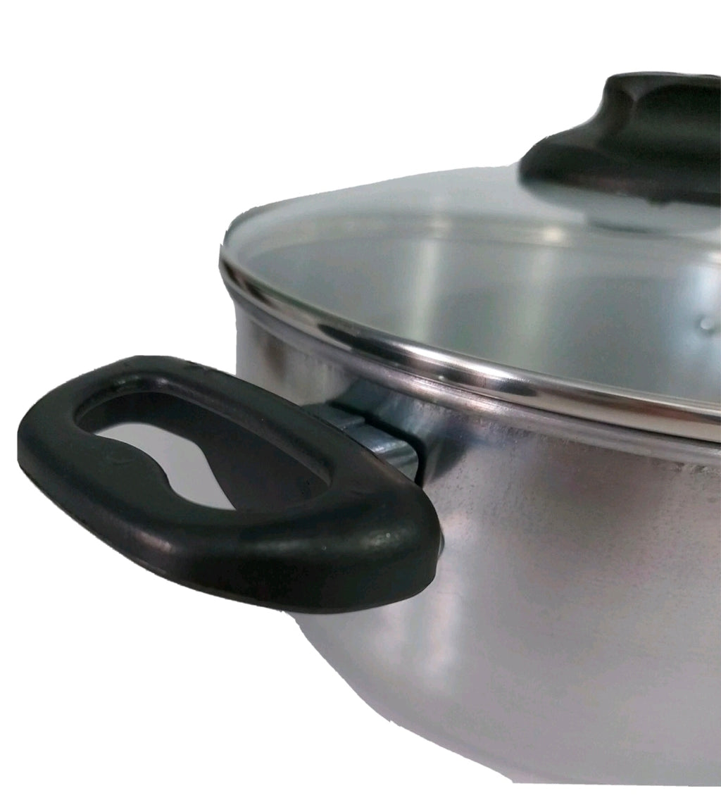Cocina Criolla Flanera Baño Maria Flan Mold 8.6 in. Aluminum Double Flan Boiler