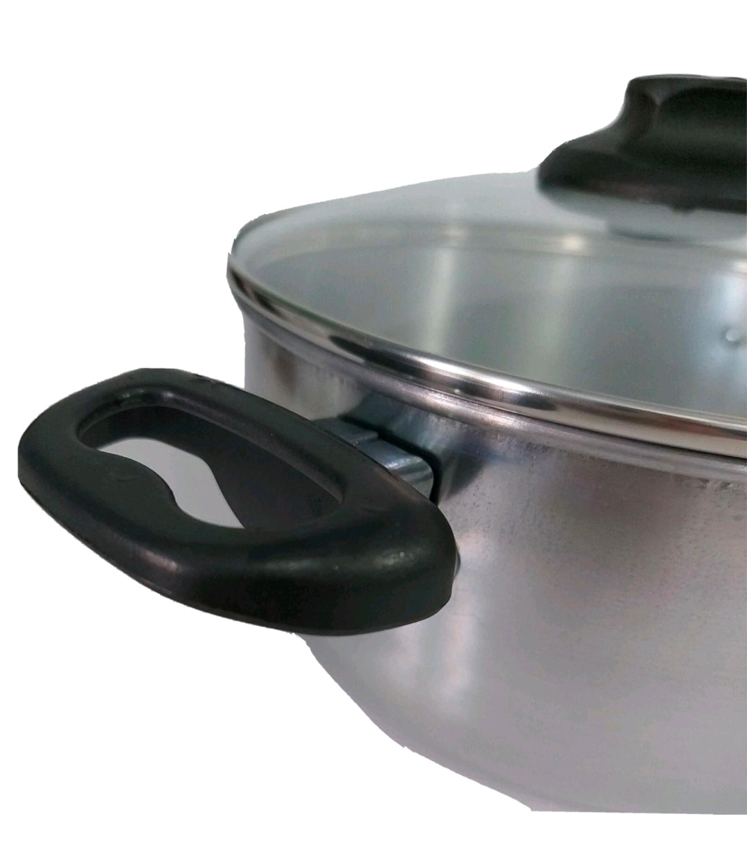 Cocina Criolla Flanera Baño Maria Flan Mold 8.6 in. Aluminum Double Flan Boiler