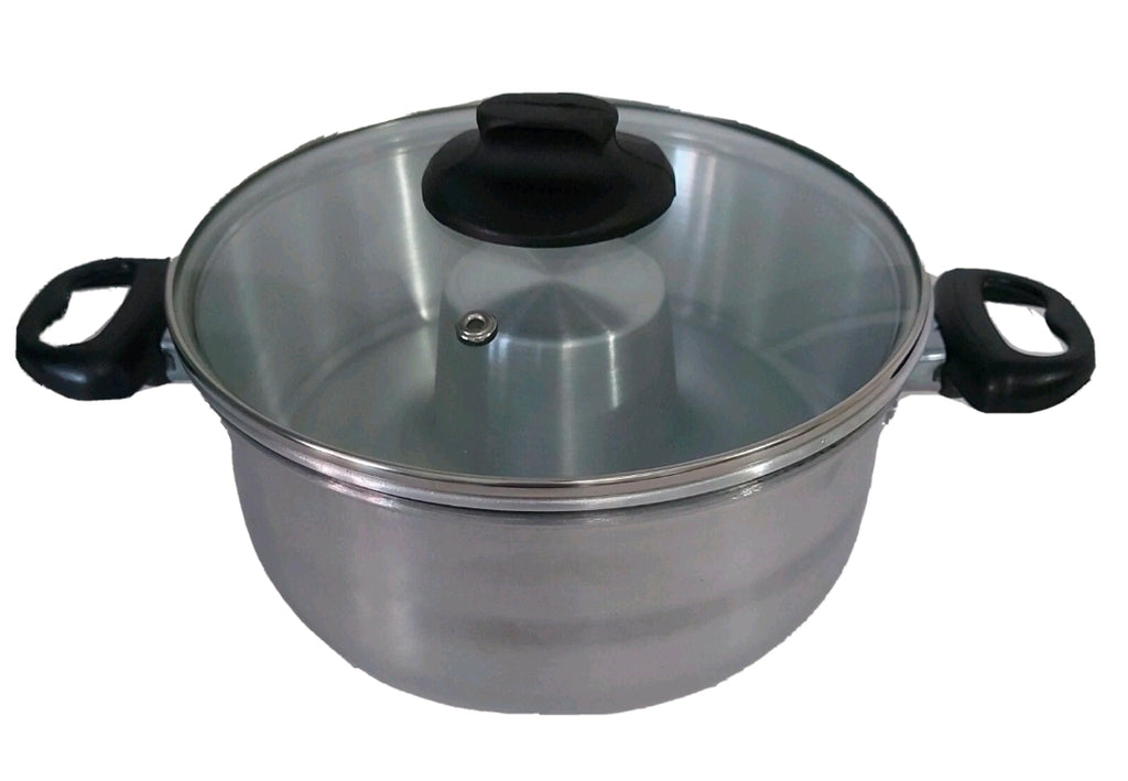 Cocina Criolla Flanera Baño Maria Flan Mold 8.6 in. Aluminum Double Flan Boiler