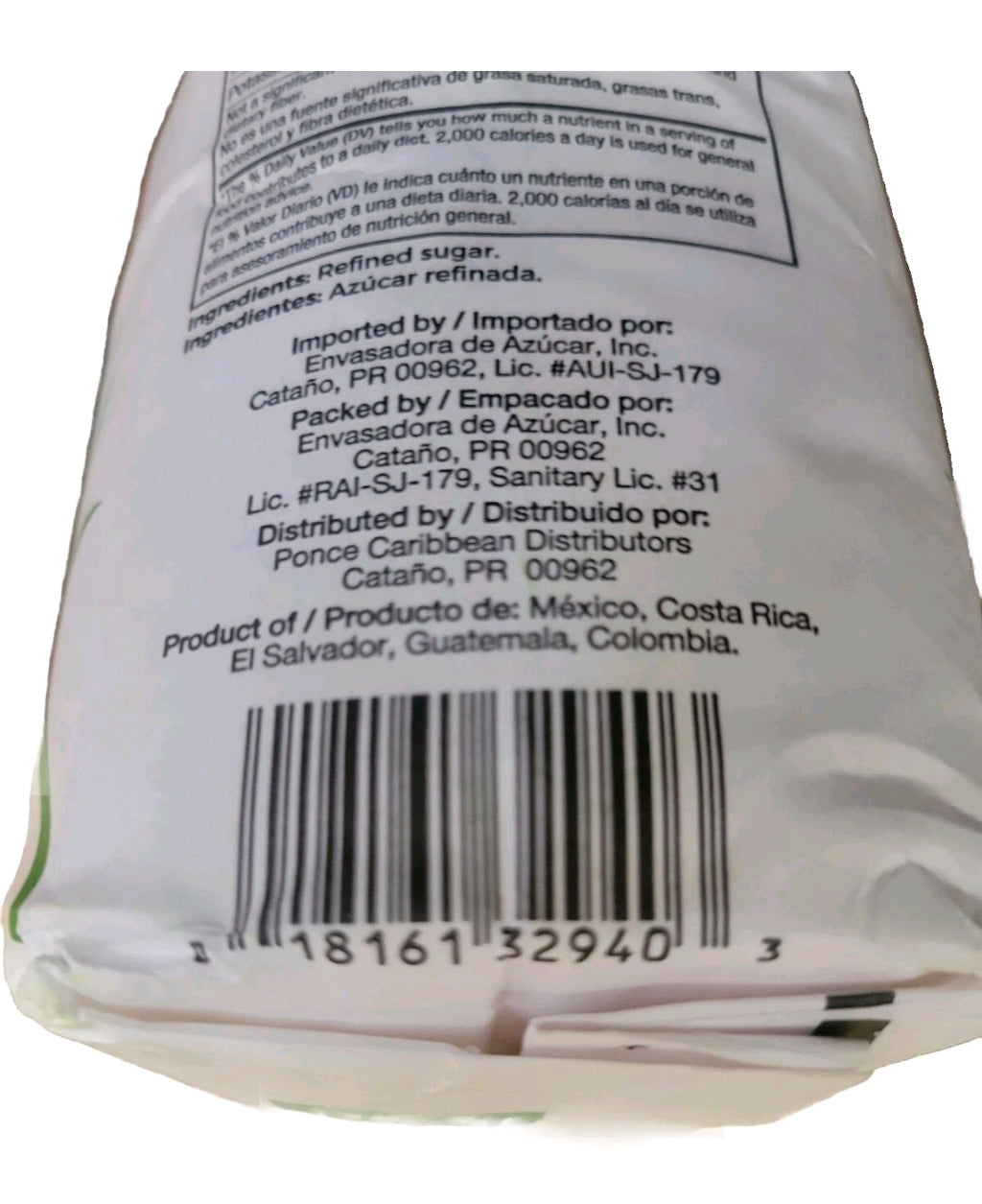 Dulce Caña Puerto Rico Pure Cane Sugar Refined  Azucar Refinada Jumbo PACK 5 LB.