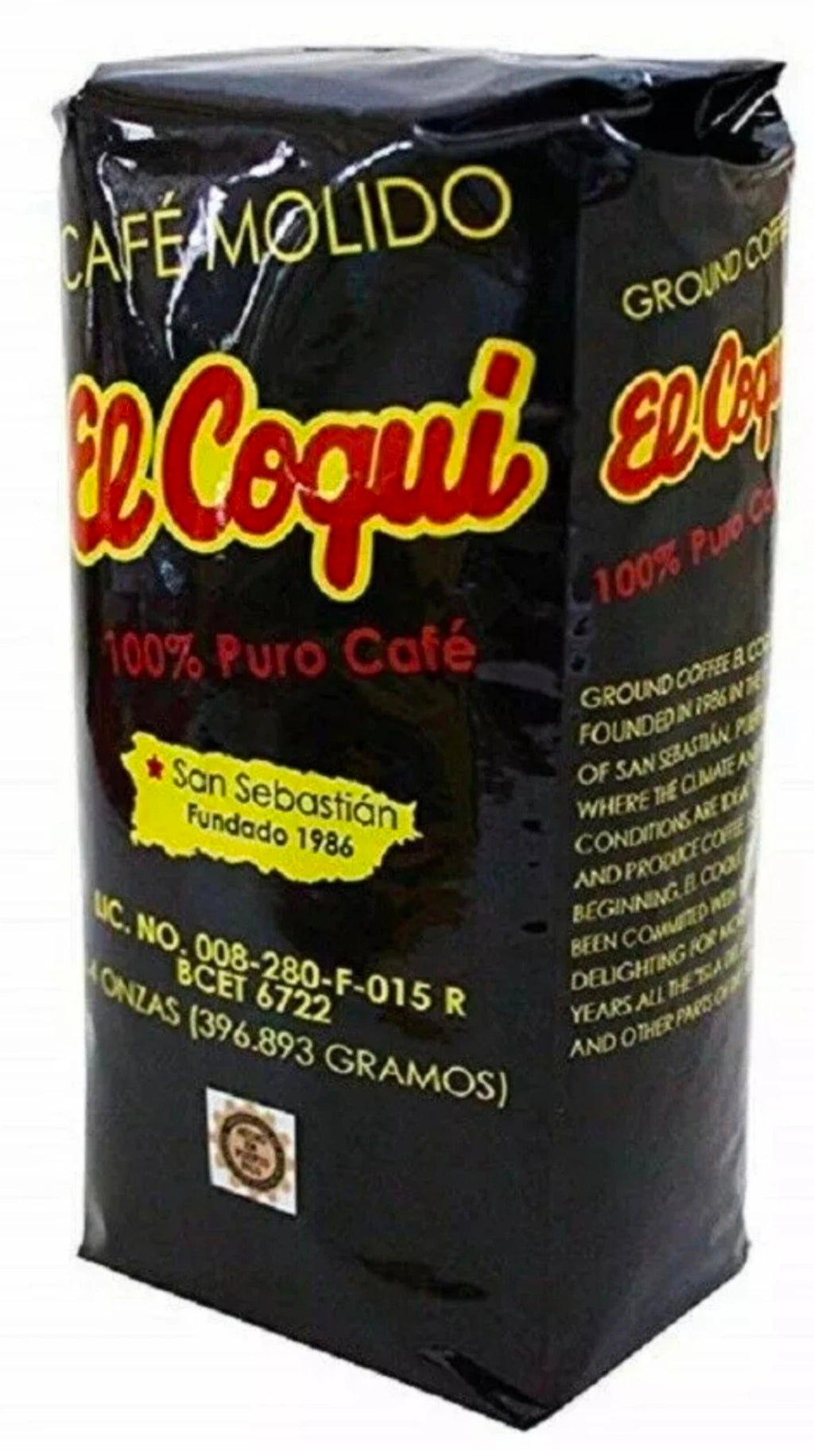 4 PACKS PUERTO RICO COFFEE CAFE EL COQUI GROUND COFFEE BAG 14 oz. MEDIUM ROAST