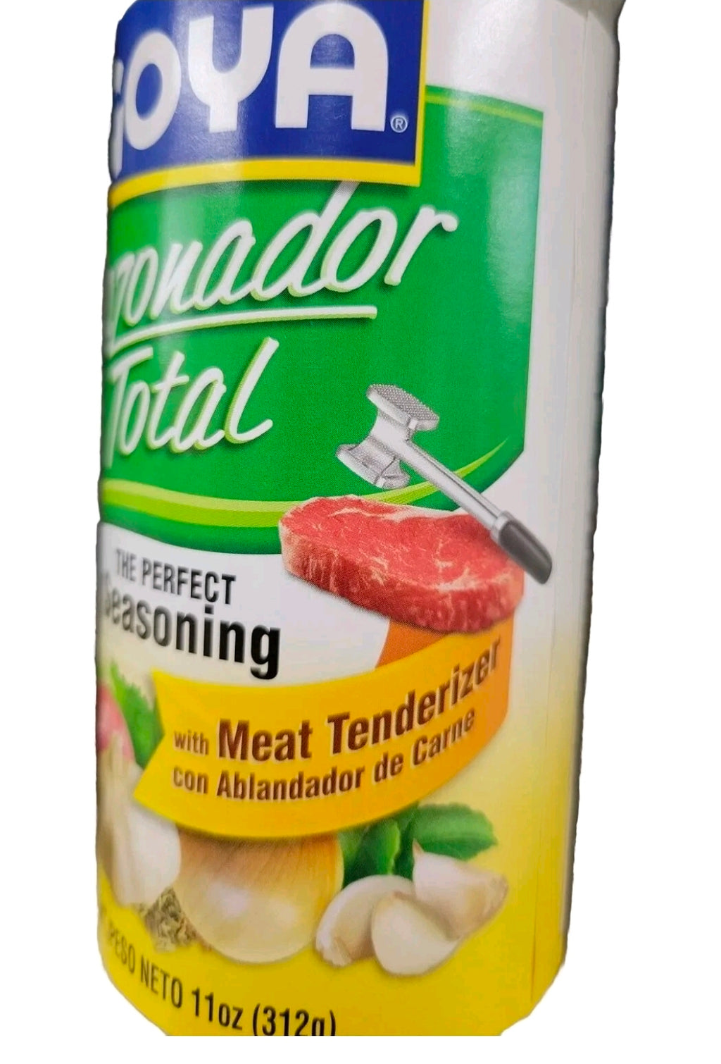 (2Pks/11oz ea.) Goya Total Perfect Seasoning Garlic Onion MEAT TENDERIZED Sazonador Total