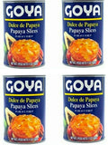 4 CANS 17OZ GOYA PAPAYA In SLICES & SYRUP DULCE DE PAPAYA FRESHNESS GUARANTEED!