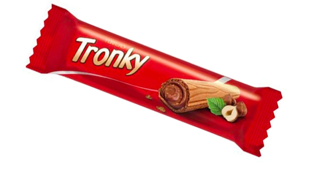 FERRERO TRONKY Crunchy Crispy Wafer with Cocoa Cream and Grain Hazelnuts 1 box-48 individual bars