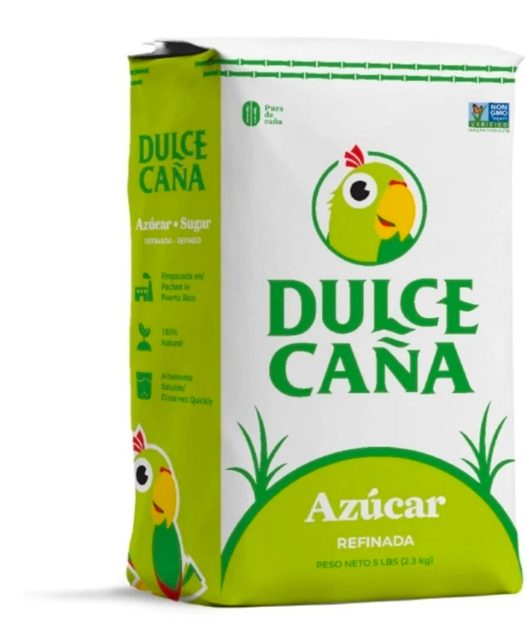 Dulce Caña Puerto Rico Pure Cane Sugar Refined  Azucar Refinada Jumbo PACK 5 LB.