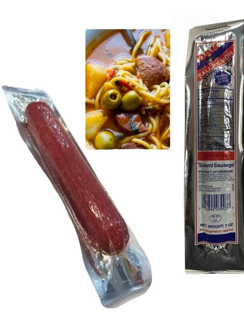 (1 PACK 7oz.ea) DAK SMOKED SALCHICHON IN SALAMI SAUSAGE COOKED READY TO EAT