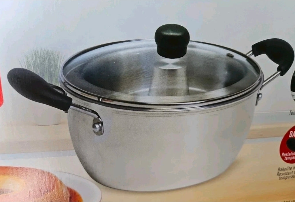 Cocina Criolla Flanera Baño Maria Flan Mold 8.6 in. Aluminum Double Flan Boiler