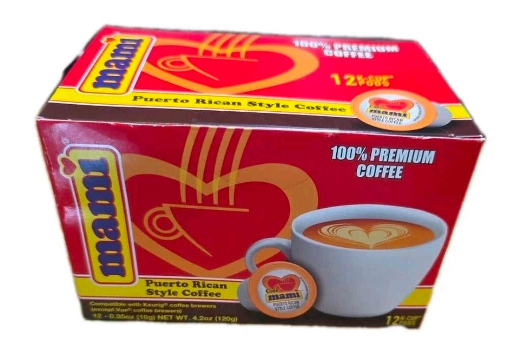 Cafe mami Puerto Rico Style 100% Premium COFFEE 12 K - CUP PODS